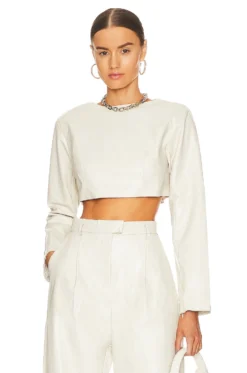 Cardiff Crop Top Off White