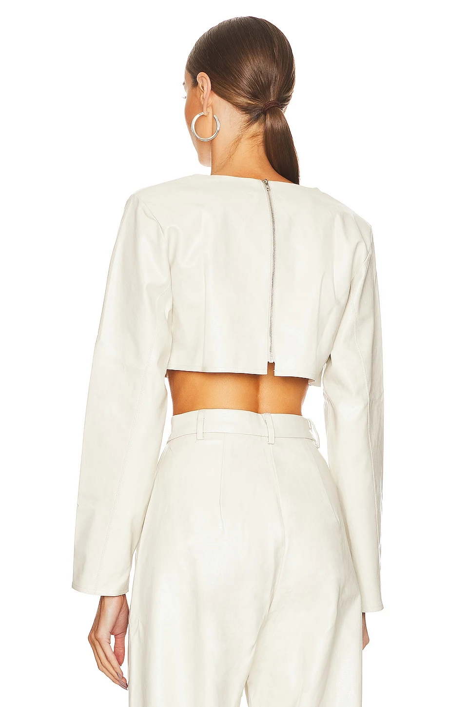 Cardiff Crop Top Off White 3 Cardiff Crop Top Off White - Image 3