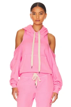 SUDADERA TRICIA COLD SHOULDER Pitaya