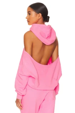 SUDADERA TRICIA COLD SHOULDER Pitaya -Fashion Clothing NSF WK120 V3