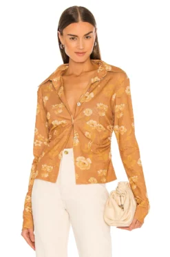 Nanushka Felda Top Fantasy Flower