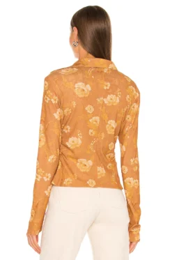 Nanushka Felda Top Fantasy Flower -Fashion Clothing NUSH WS39 V3