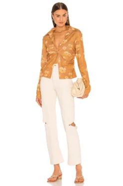 Nanushka Felda Top Fantasy Flower -Fashion Clothing NUSH WS39 V4