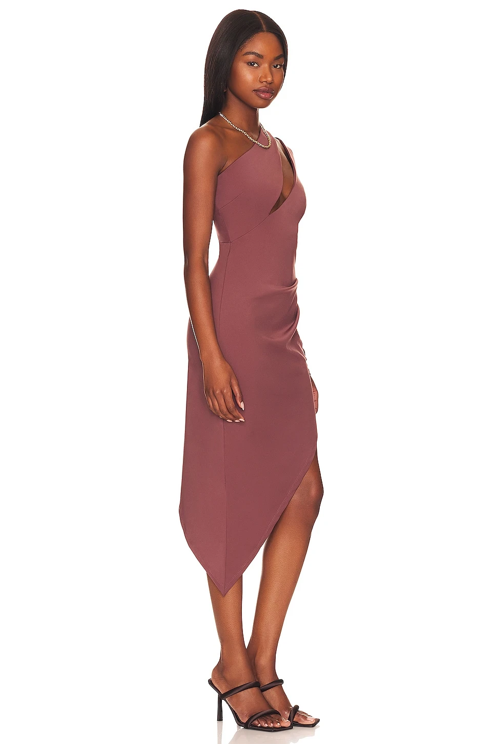 VESTIDO MIDI KARMA Mocha 2 VESTIDO MIDI KARMA Mocha - Image 2