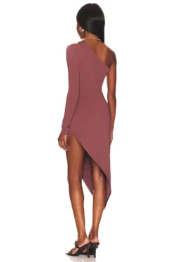 VESTIDO MIDI KARMA Mocha 5 VESTIDO MIDI KARMA Mocha -Fashion Clothing NYOU WD42 V3