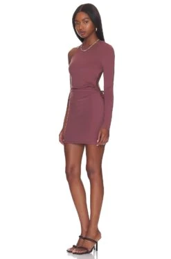 Nevada Mini Dress Mocha 7 Nevada Mini Dress Mocha -Fashion Clothing NYOU WD43 V4