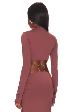 TOP CORTO JULIA Mocha -Fashion Clothing NYOU WS30 V3