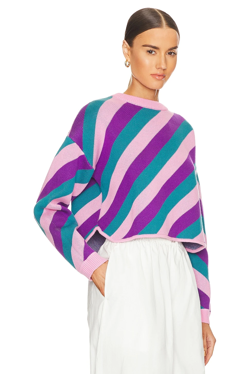 Olivia Rubin Mickey Sweater Three Colour Stripe 2 Olivia Rubin Mickey Sweater Three Colour Stripe - Image 2