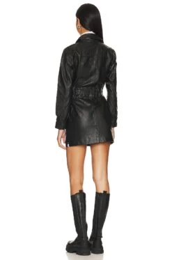 One Teaspoon Leather Commotion Mini Dress Black 5 One Teaspoon Leather Commotion Mini Dress Black -Fashion Clothing ONET WD133 V3