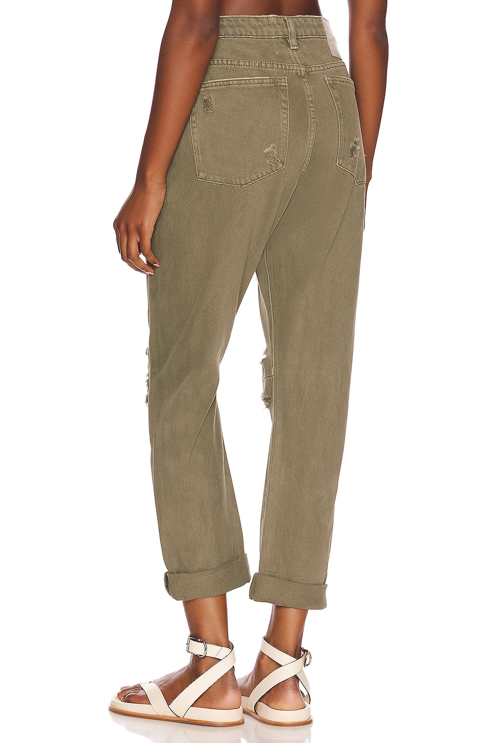 One Teaspoon Messed Up Saints Boyfriend Pant Military Khaki 3 One Teaspoon Messed Up Saints Boyfriend Pant Military Khaki - Image 3