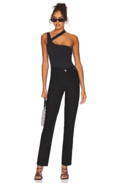 OW Collection Manon Pant Black Caviar -Fashion Clothing OWIR WP3 V4