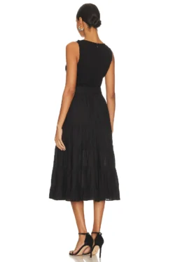Paige Samosa Dress Black -Fashion Clothing PAIG WD123 V3