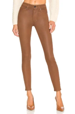 Paige Hoxton Ankle Cognac Luxe Coating