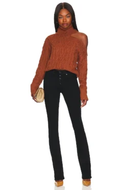 Paige High Rise Manhattan Boot Black Shadow 7 Paige High Rise Manhattan Boot Black Shadow -Fashion Clothing PAIG WJ1526 V4