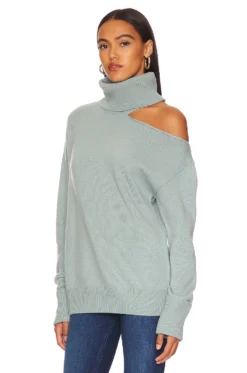 Paige Raundi Sweater Slate -Fashion Clothing PAIG WK54 V3
