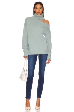 Paige Raundi Sweater Slate -Fashion Clothing PAIG WK54 V5