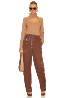 Paige Cherise Sweater Toffee Bronze -Fashion Clothing PAIG WK64 V4