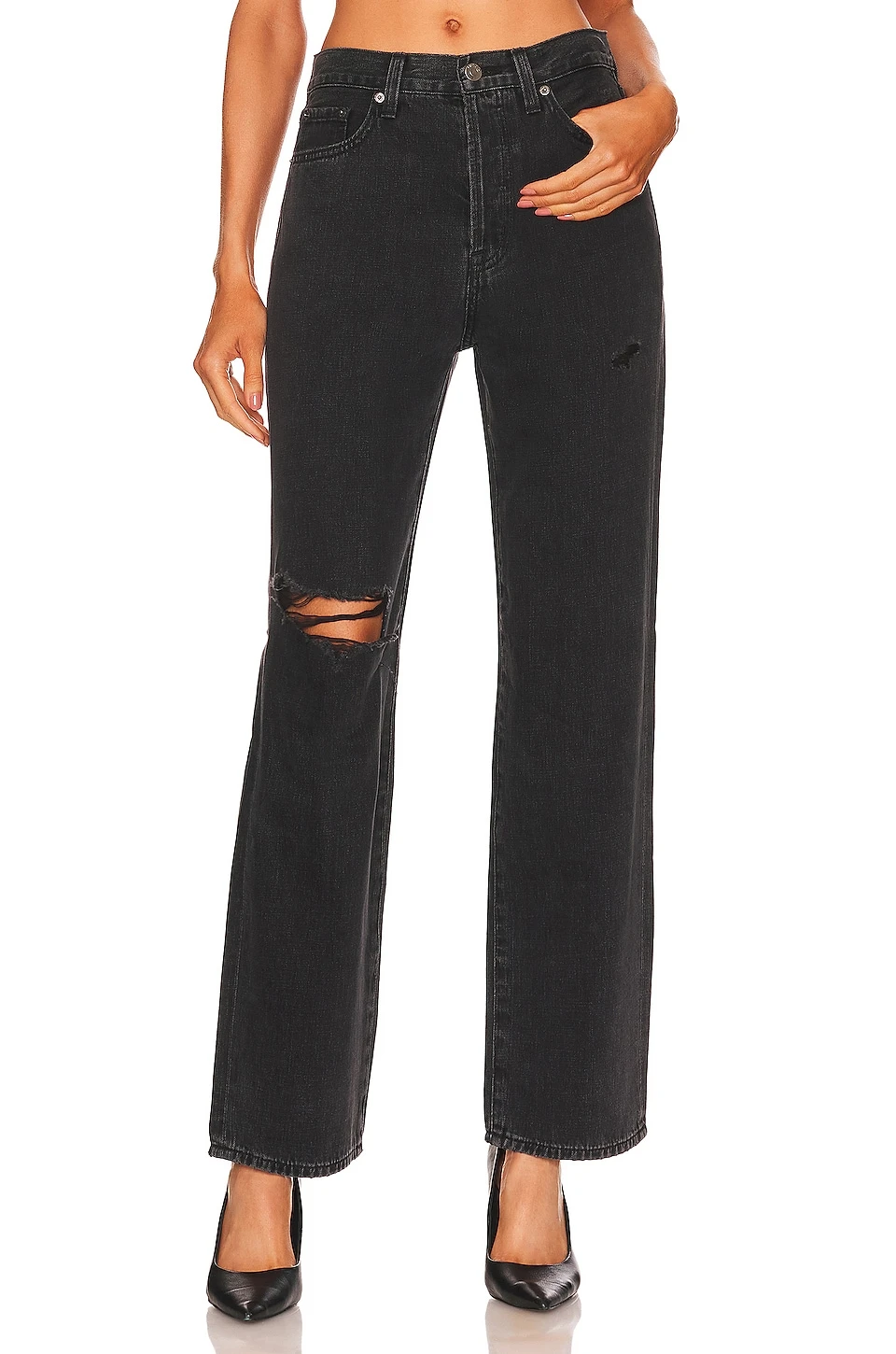 Cassie Super High Rise Straight Night Shade Distressed 1 Cassie Super High Rise Straight Night Shade Distressed