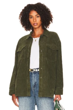 Mandy Oversized Shacket Pine