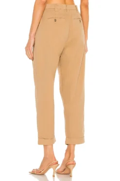 Kellin Pleated Trouser Khaki 6 Kellin Pleated Trouser Khaki -Fashion Clothing PSTL WP15 V3