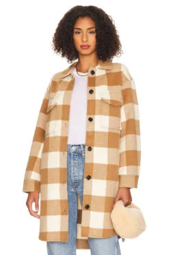 RAILS Jaro Shacket Ivory Buffalo Check