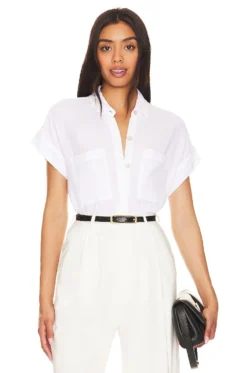 RAILS Cito Button Up Shirt True White