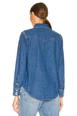 RE/DONE 50s Sawtooth Western Shirt Heritage Medium -Fashion Clothing REDR WS189 V3