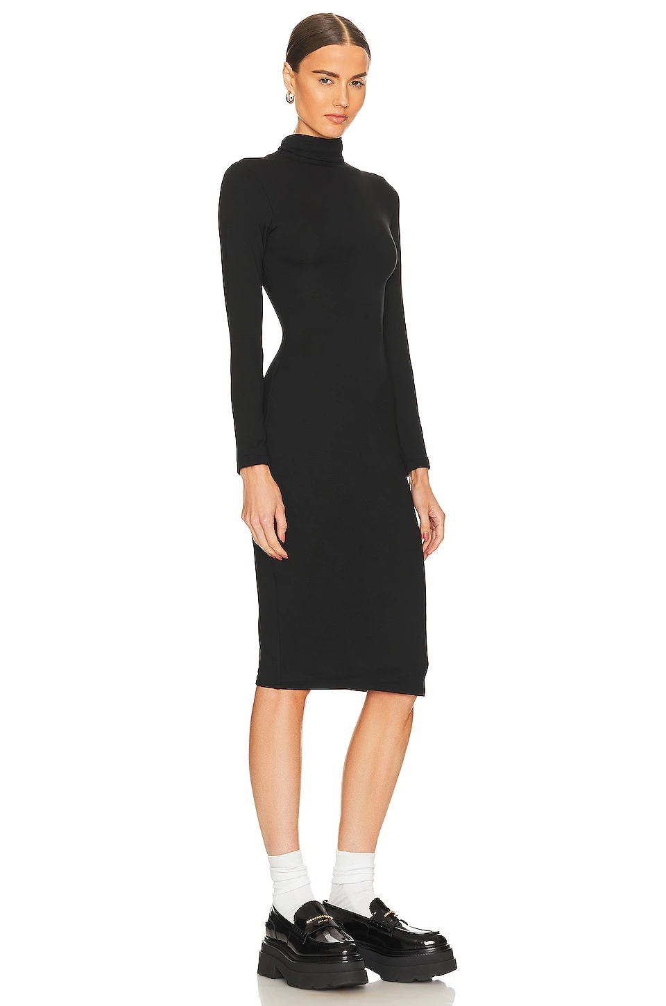 Turtleneck Dress Black 2 Turtleneck Dress Black - Image 2