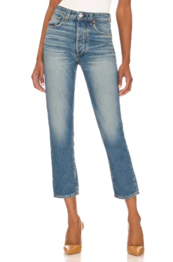 Rag & Bone Nina High-Rise Ankle Cigarette Gypsum