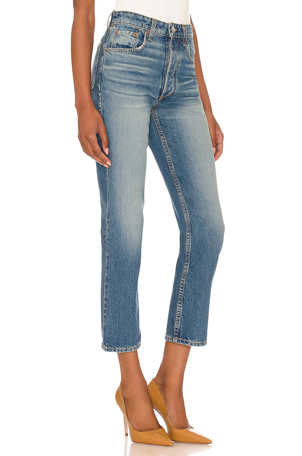 Rag & Bone Nina High-Rise Ankle Cigarette Gypsum 2 Rag & Bone Nina High-Rise Ankle Cigarette Gypsum - Image 2