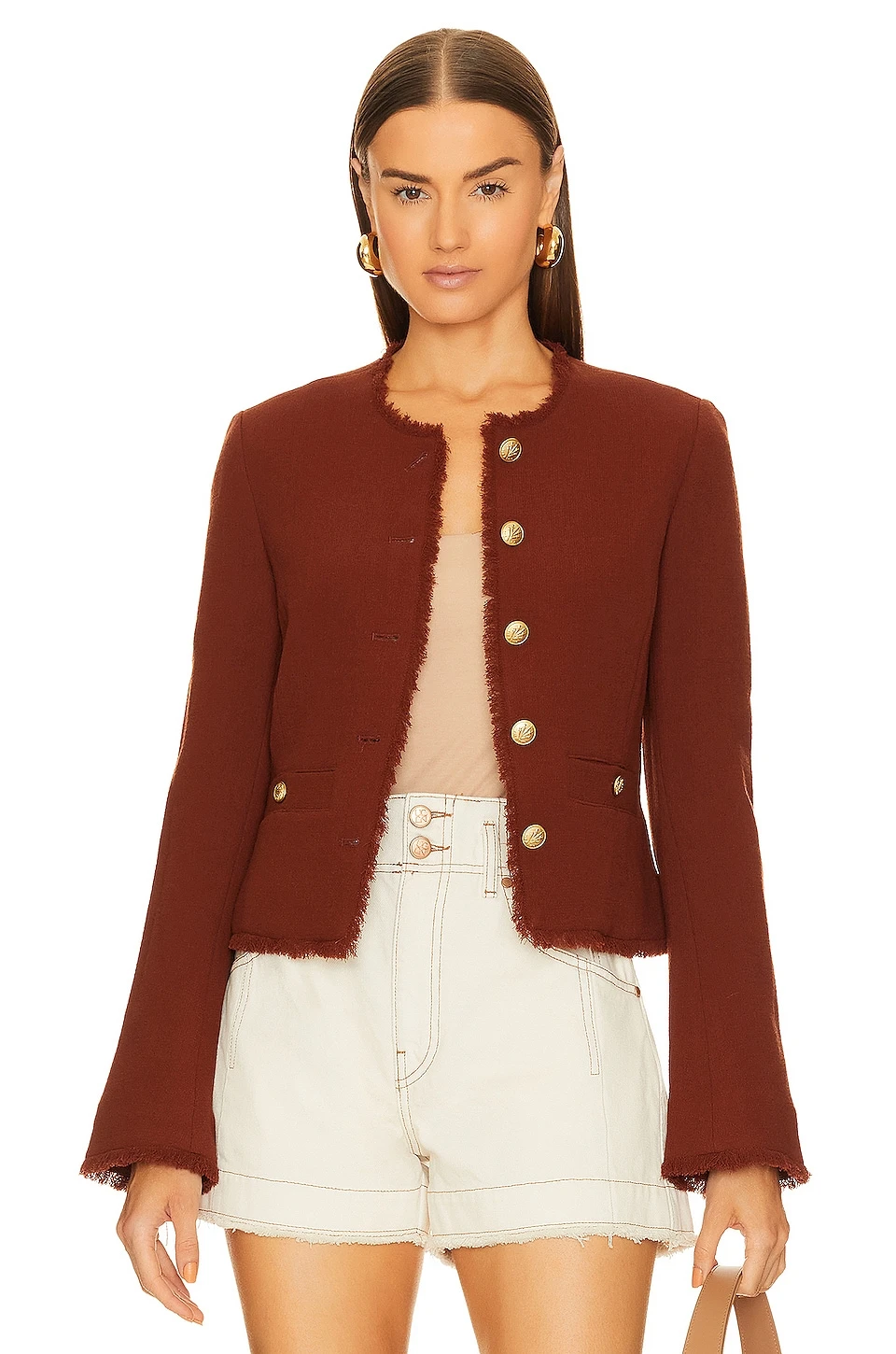 Rag & Bone Carmen Jacket Mahogany 1 Rag & Bone Carmen Jacket Mahogany