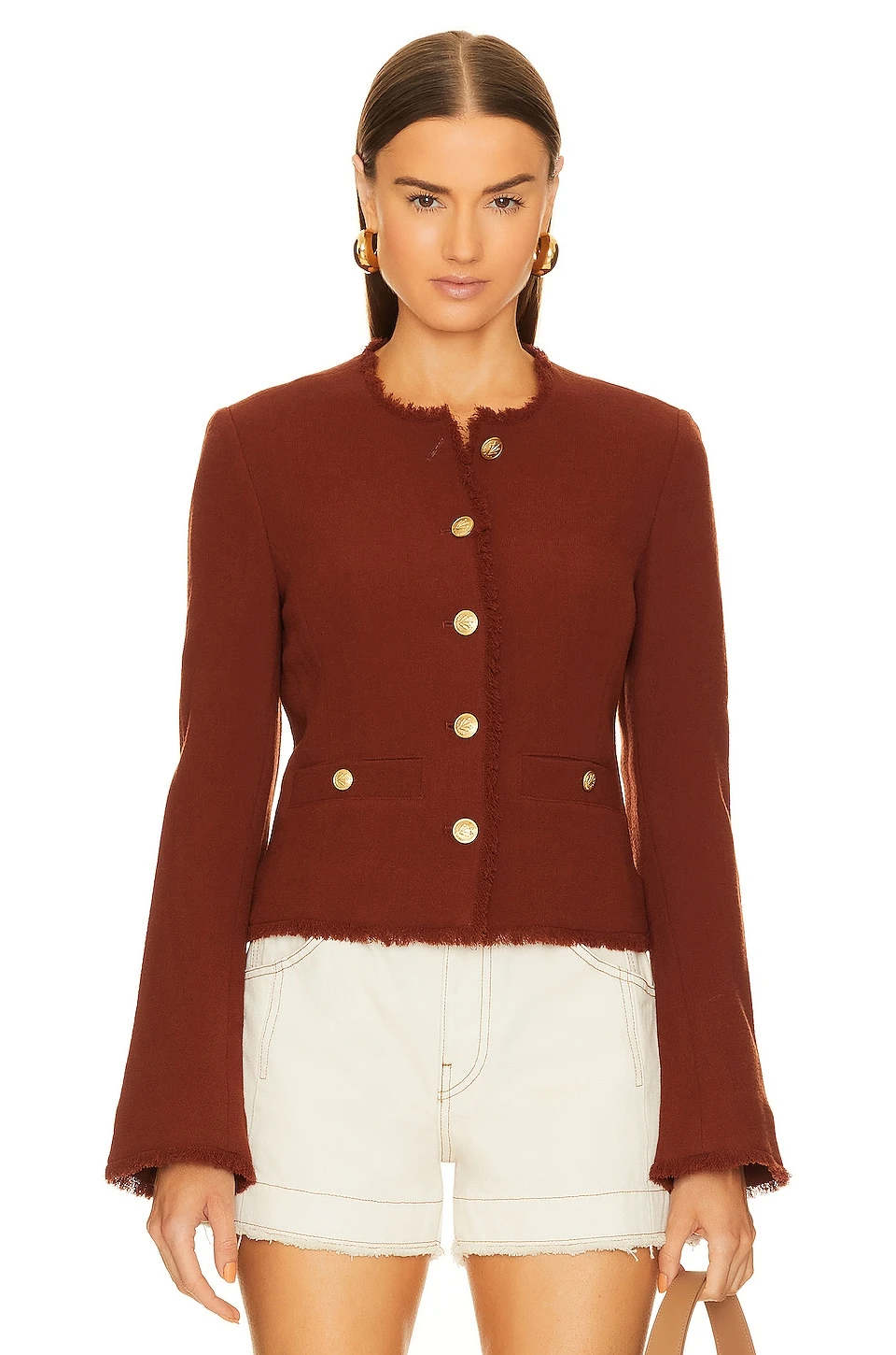 Rag & Bone Carmen Jacket Mahogany 2 Rag & Bone Carmen Jacket Mahogany - Image 2