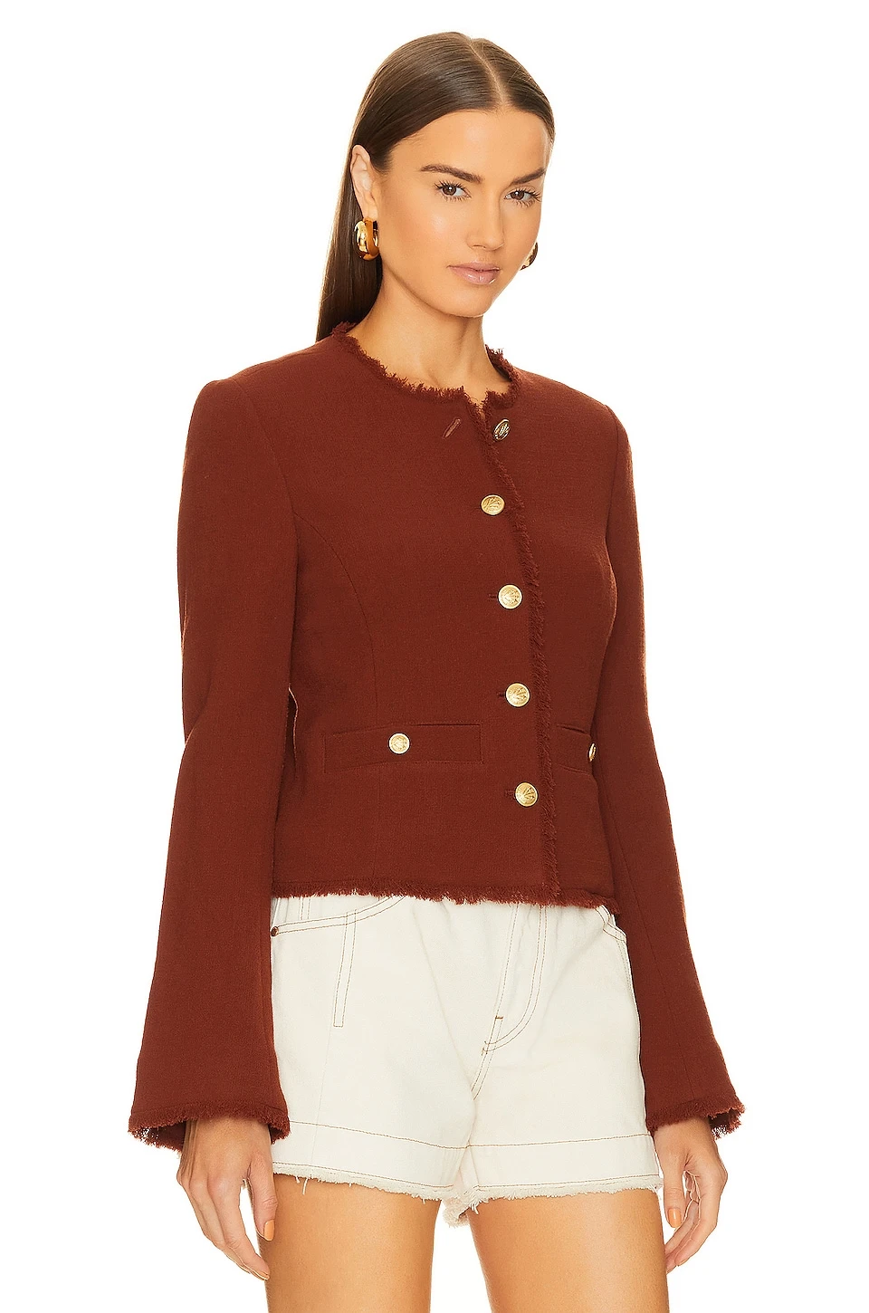 Rag & Bone Carmen Jacket Mahogany 3 Rag & Bone Carmen Jacket Mahogany - Image 3