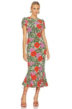 Lulani Dress Sicilia Rooibos -Fashion Clothing RHOR WD129 V1
