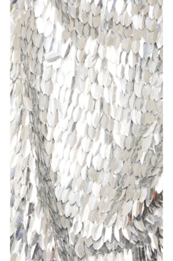 Sirena Dress Silver Feather Sequin 11 Sirena Dress Silver Feather Sequin -Fashion Clothing ROFR WD445 V5