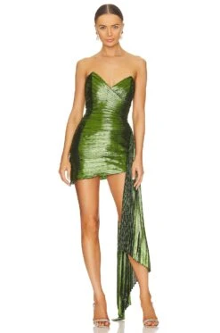 Daniele Dress Lime -Fashion Clothing ROFR WD494 V1 1