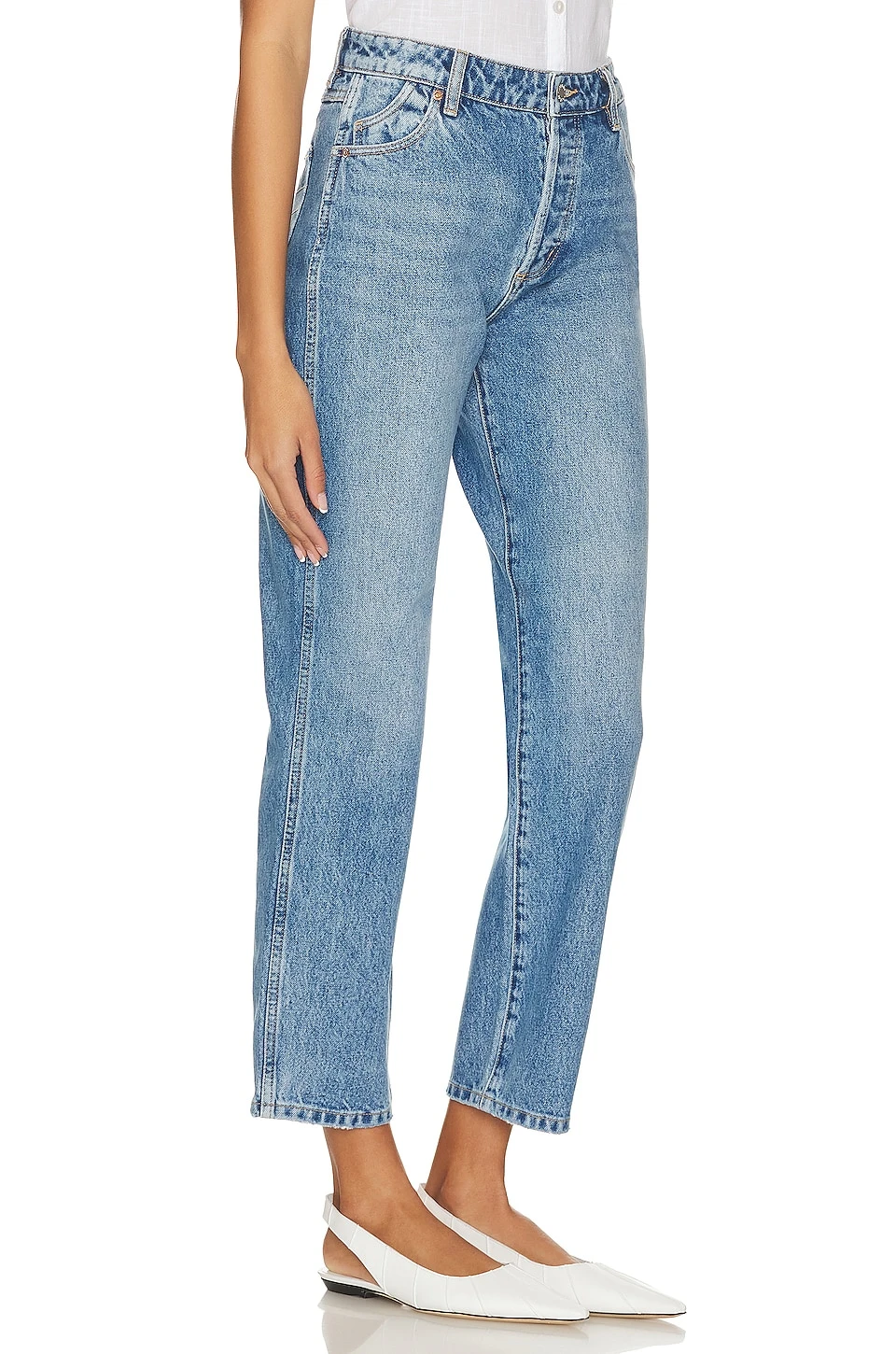 Classic Straight Ankle Mid Blue 2 Classic Straight Ankle Mid Blue - Image 2