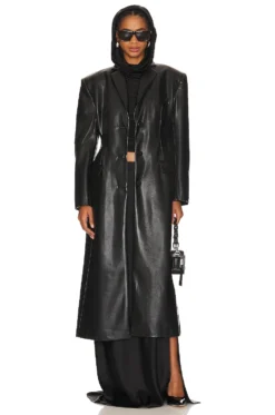 Long Sleeve Cowl Hood Black -Fashion Clothing RTAR WS170 V5