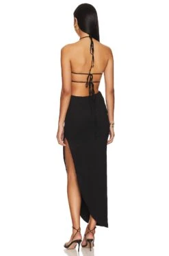 Willow Cut Out Maxi Dress Black 7 Willow Cut Out Maxi Dress Black -Fashion Clothing RUMR WD30 V4