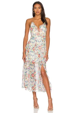 ROBE AYLA Tropical Begonia 8 ROBE AYLA Tropical Begonia -Fashion Clothing SALN WD179 V1