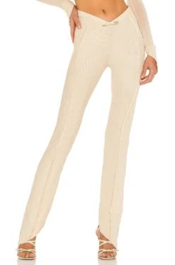 Asymmetric Pants Nude