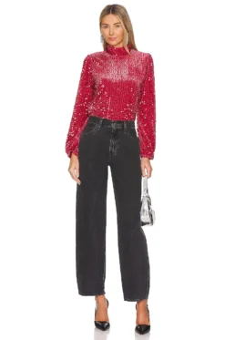 Sanctuary JERSEY ALL NIGHTER Rouge 8 Sanctuary JERSEY ALL NIGHTER Rouge -Fashion Clothing SANC WS723 V4