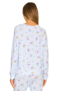 Petit Gingham Sweatshirt Blue -Fashion Clothing SARR WK21 V3