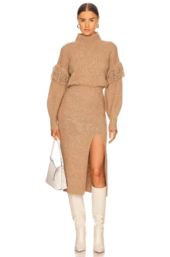 Angelle Sweater Dress Oatmeal