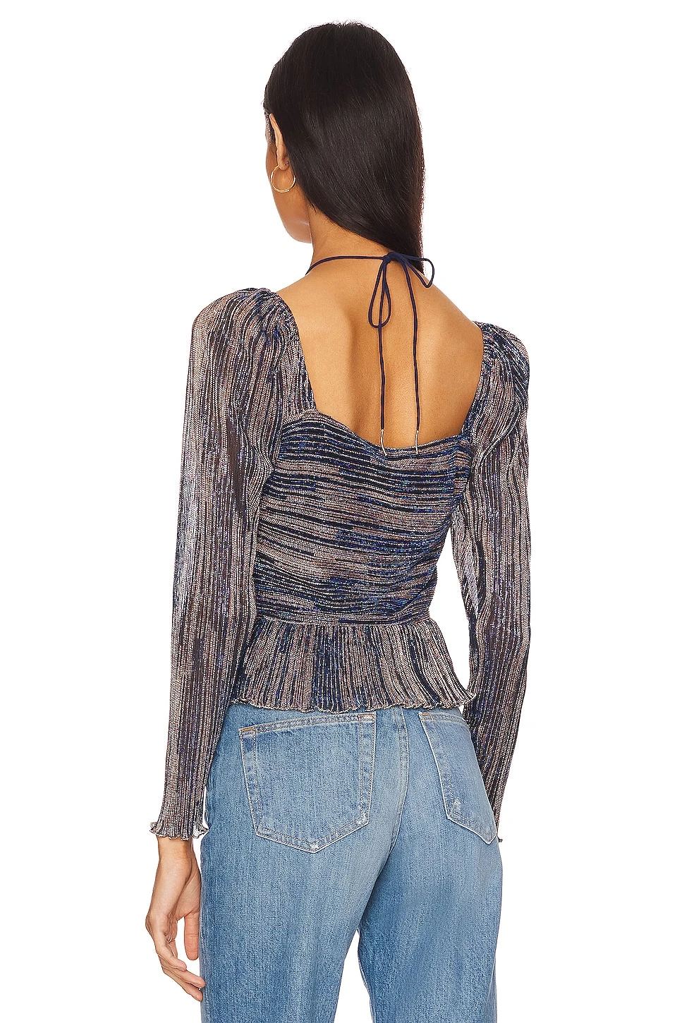 Kamara Top Indigo & Gold 3 Kamara Top Indigo & Gold - Image 3