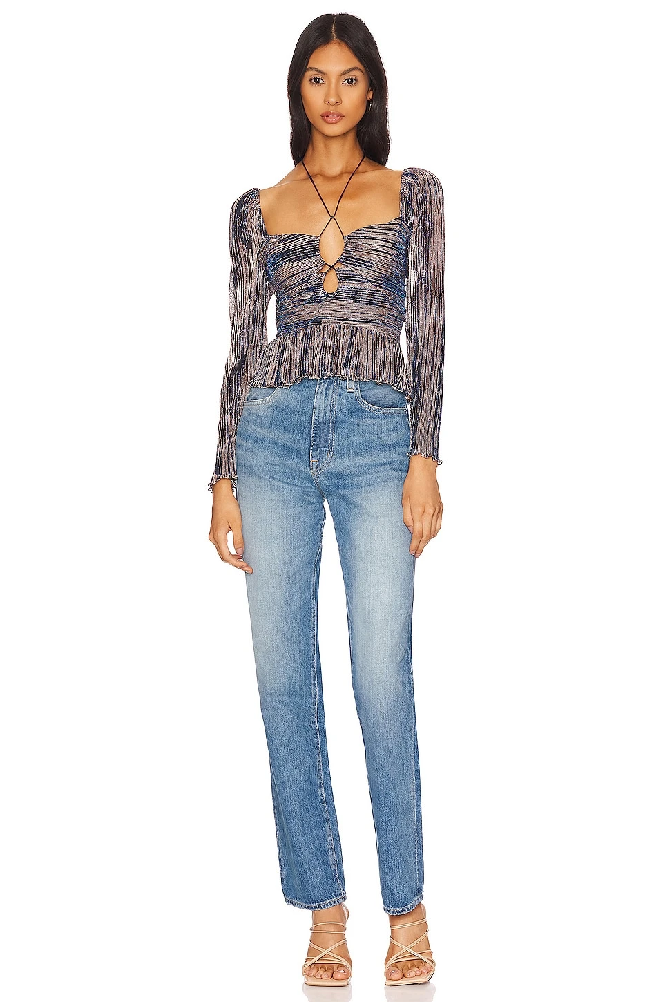 Kamara Top Indigo & Gold 4 Kamara Top Indigo & Gold - Image 4