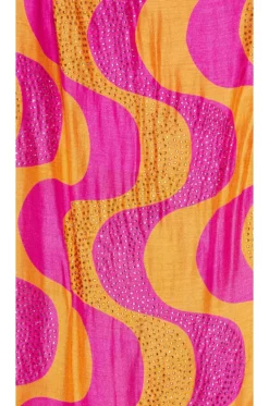 Grace Dress Amazonia Rhinestones Fuchsia & Ora -Fashion Clothing SDRE WD195 V4