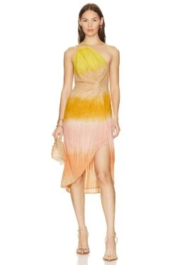Celia Dress Tie Dye Peach
