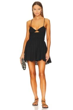 X REVOLVE Tahlia Dress Black
