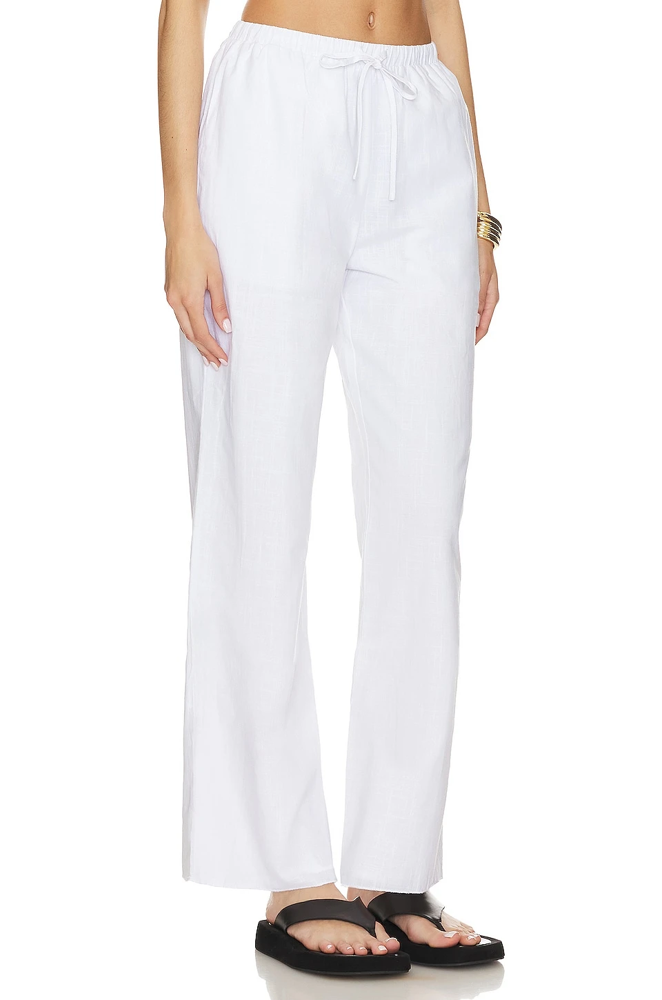 X REVOLVE Linen Pants White 2 X REVOLVE Linen Pants White - Image 2